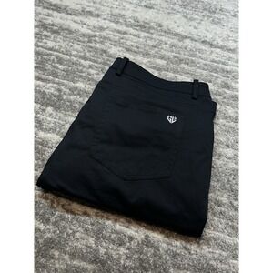 Graham Luxe‎ Pants Mens 42x30 Black Performance Golf Stretch Chino Trousers